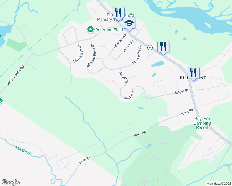 map of restaurants, bars, coffee shops, grocery stores, and more near 70 Jasper Street in Scarborough