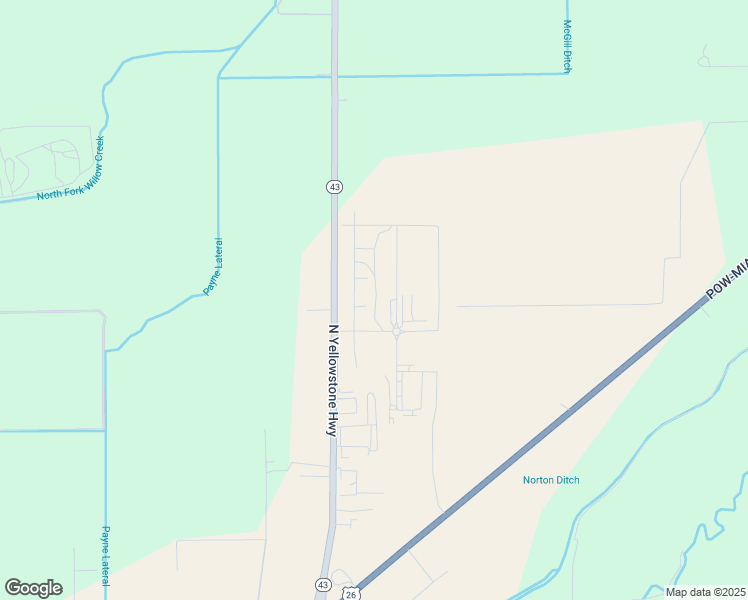 map of restaurants, bars, coffee shops, grocery stores, and more near 6095 North Yellowstone Highway in Idaho Falls