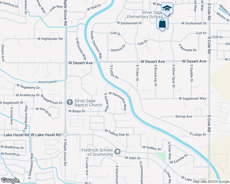 map of restaurants, bars, coffee shops, grocery stores, and more near 8456 West Harmonica Way in Boise