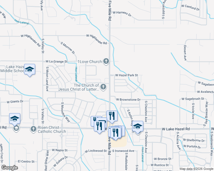 map of restaurants, bars, coffee shops, grocery stores, and more near 10639 West Wasdale Drive in Boise