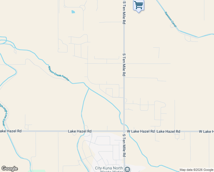 map of restaurants, bars, coffee shops, grocery stores, and more near 5910 South Nordean Avenue in Meridian