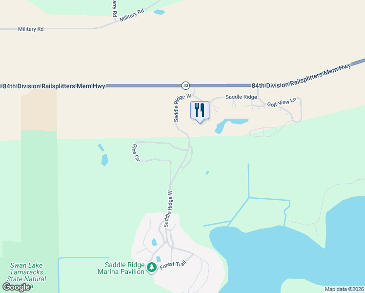 map of restaurants, bars, coffee shops, grocery stores, and more near 800 Saddle Ridge in Portage