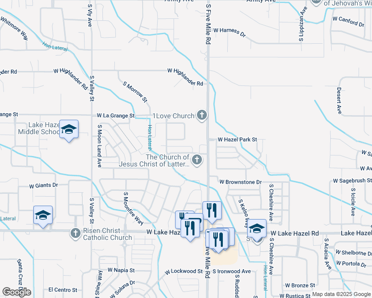 map of restaurants, bars, coffee shops, grocery stores, and more near 10782 West Wasdale Drive in Boise