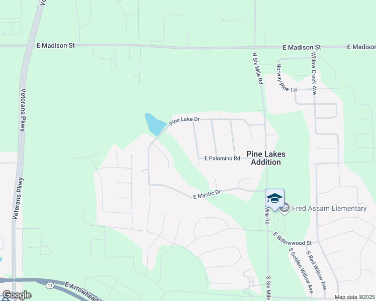 map of restaurants, bars, coffee shops, grocery stores, and more near 609 North Appaloosa Trail in Sioux Falls