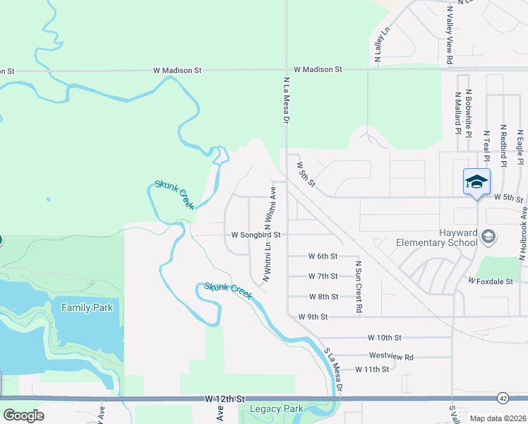 map of restaurants, bars, coffee shops, grocery stores, and more near 409 N Dominic Ave in Sioux Falls