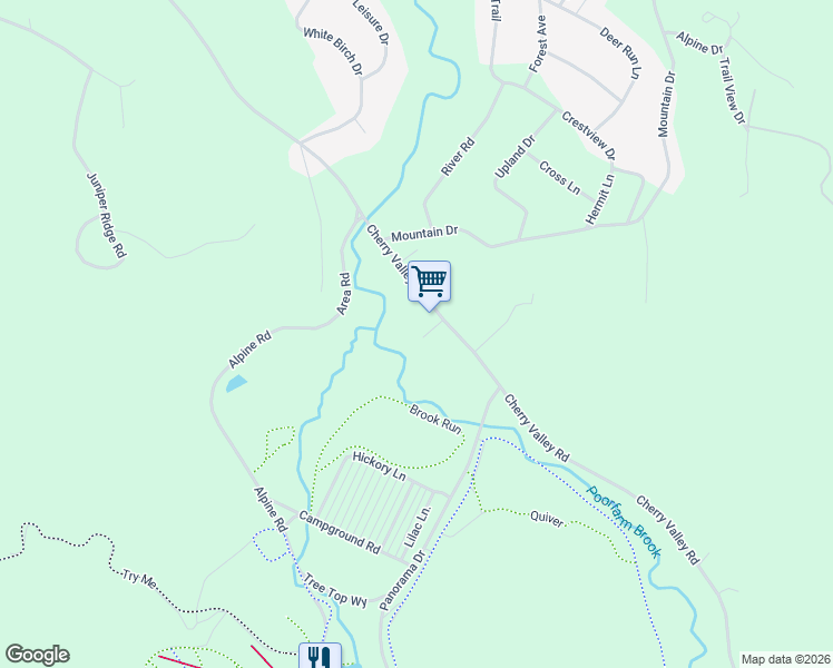 map of restaurants, bars, coffee shops, grocery stores, and more near 681 Cherry Valley Road in Gilford