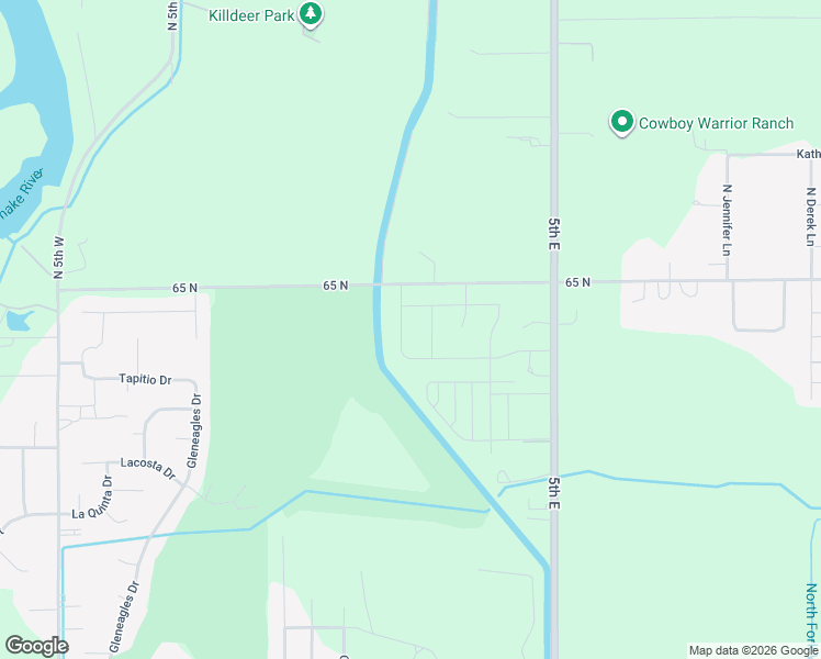 map of restaurants, bars, coffee shops, grocery stores, and more near 274 Birdie Thompson Drive in Idaho Falls