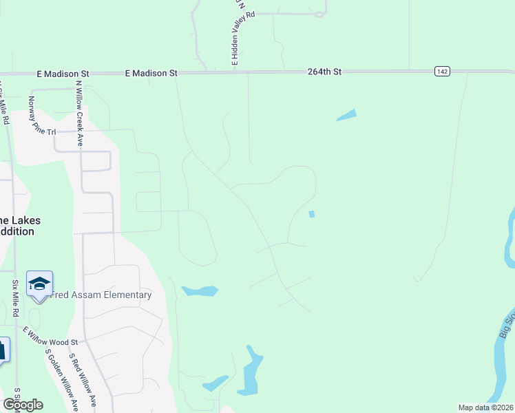 map of restaurants, bars, coffee shops, grocery stores, and more near 600 North Blue Spruce Place in Sioux Falls