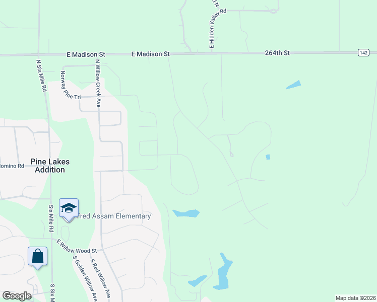 map of restaurants, bars, coffee shops, grocery stores, and more near East Mystic Drive in Sioux Falls