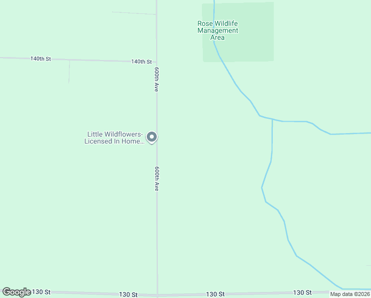 map of restaurants, bars, coffee shops, grocery stores, and more near 13662 600th Avenue in Adams