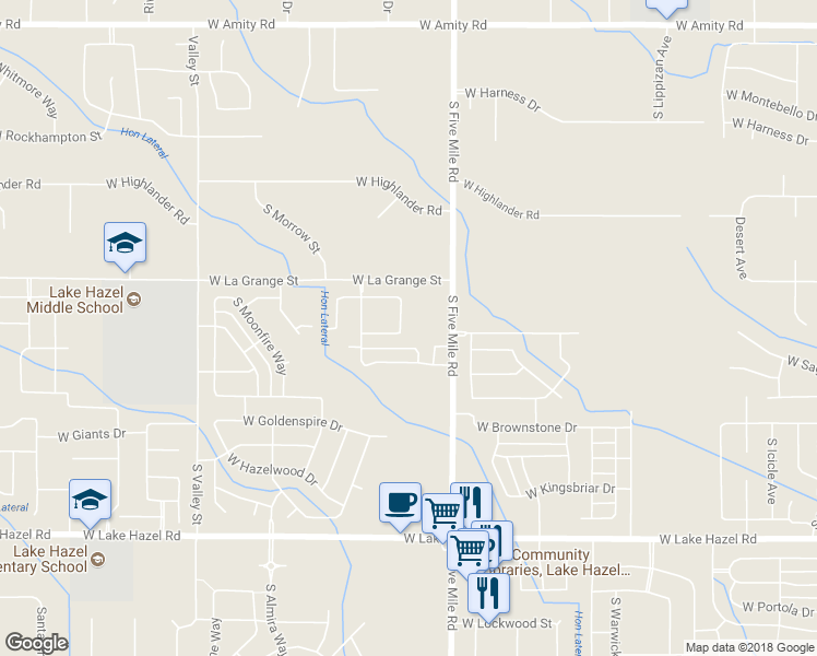 map of restaurants, bars, coffee shops, grocery stores, and more near 5570 South Plumbdale Avenue in Boise