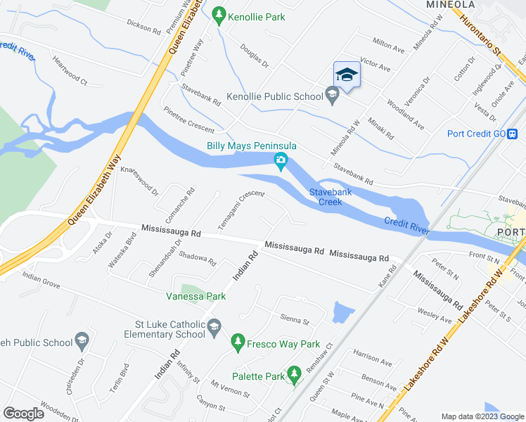 map of restaurants, bars, coffee shops, grocery stores, and more near 1351 Nocturne Court in Mississauga