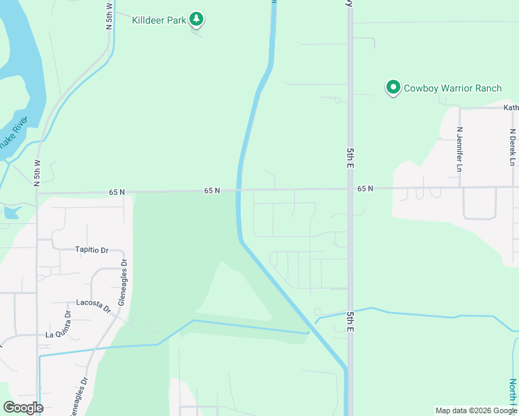 map of restaurants, bars, coffee shops, grocery stores, and more near 274 Birdie Thompson Drive in Idaho Falls