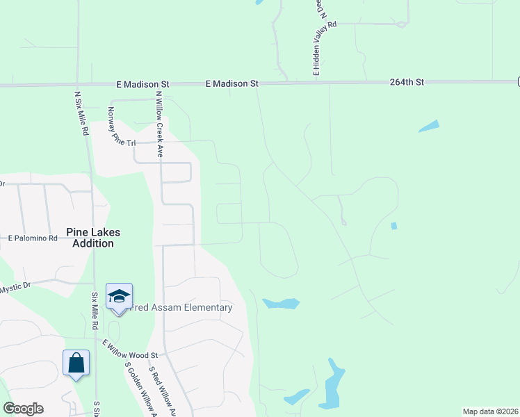 map of restaurants, bars, coffee shops, grocery stores, and more near East Mystic Drive in Sioux Falls