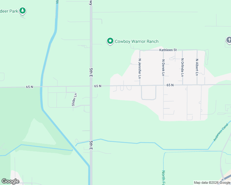 map of restaurants, bars, coffee shops, grocery stores, and more near 666 E 65th N in Idaho Falls