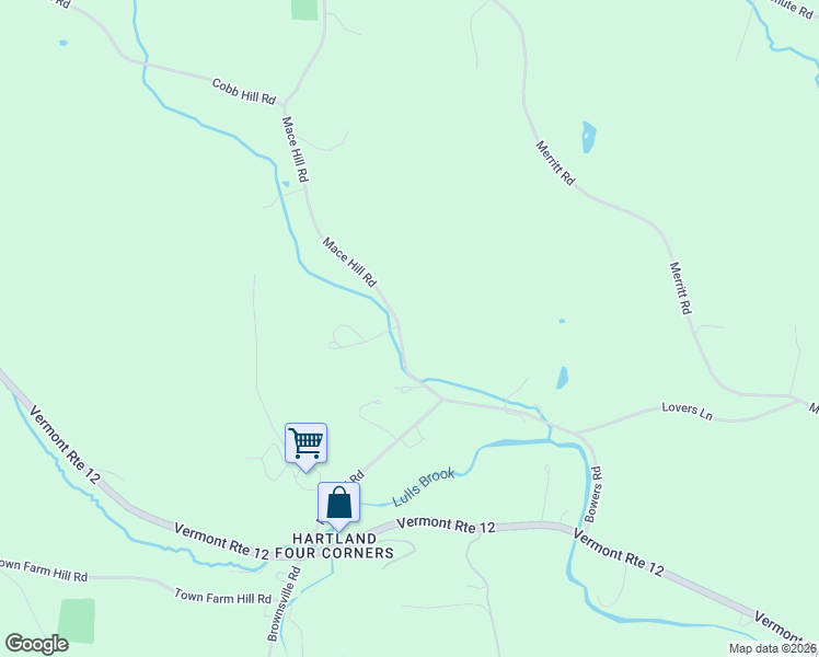 map of restaurants, bars, coffee shops, grocery stores, and more near 60 Mace Hill Road in Hartland