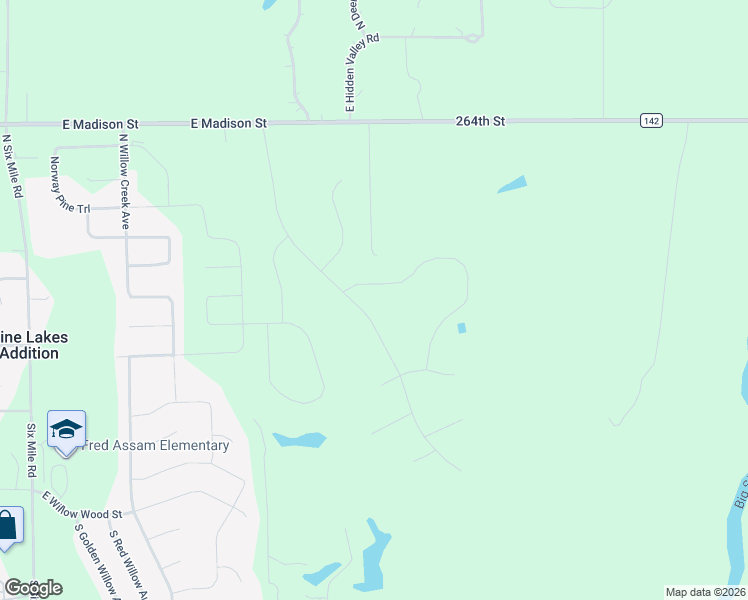map of restaurants, bars, coffee shops, grocery stores, and more near 600 North Blue Spruce Place in Sioux Falls