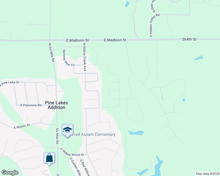 map of restaurants, bars, coffee shops, grocery stores, and more near 8368 East Madison Street in Sioux Falls