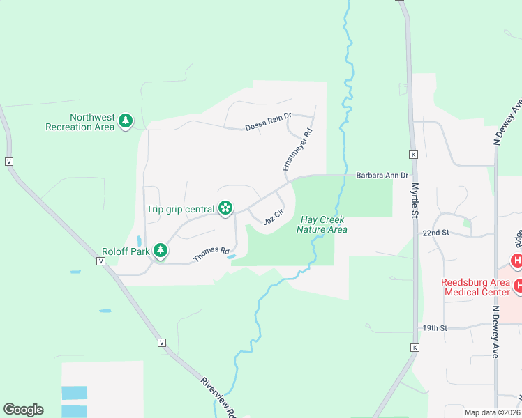 map of restaurants, bars, coffee shops, grocery stores, and more near 24 Harrison Lane in Reedsburg