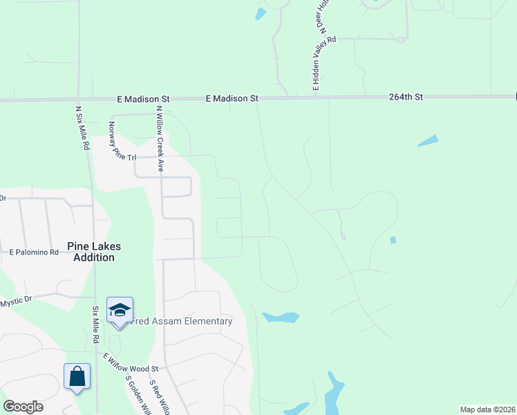 map of restaurants, bars, coffee shops, grocery stores, and more near 8490 East Madison Street in Sioux Falls