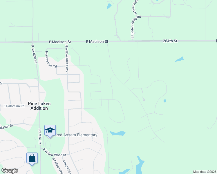 map of restaurants, bars, coffee shops, grocery stores, and more near 8490 East Madison Street in Sioux Falls