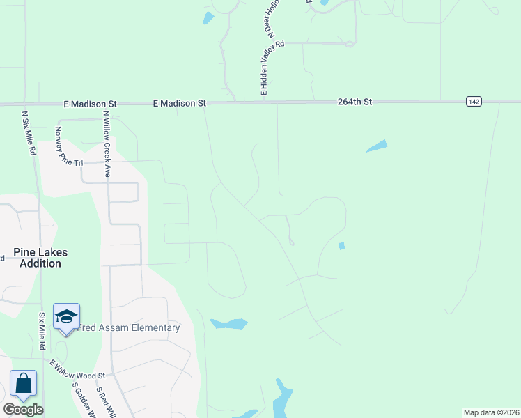 map of restaurants, bars, coffee shops, grocery stores, and more near 800 North Blue Spruce Place in Sioux Falls