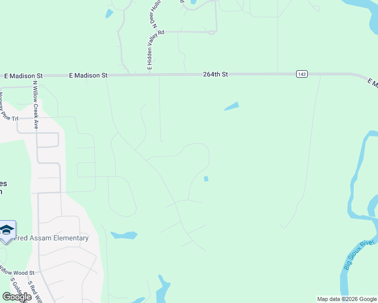 map of restaurants, bars, coffee shops, grocery stores, and more near 8800 E Buckthorn Trl in Sioux Falls