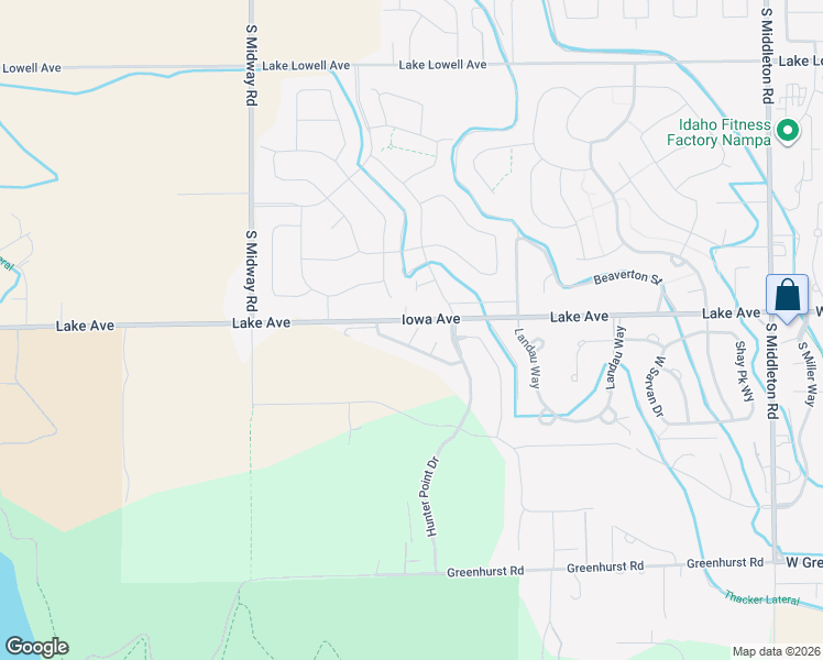 map of restaurants, bars, coffee shops, grocery stores, and more near 11700 West Cross Slope Way in Nampa