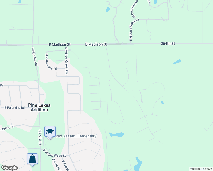 map of restaurants, bars, coffee shops, grocery stores, and more near 8490 East Madison Street in Sioux Falls