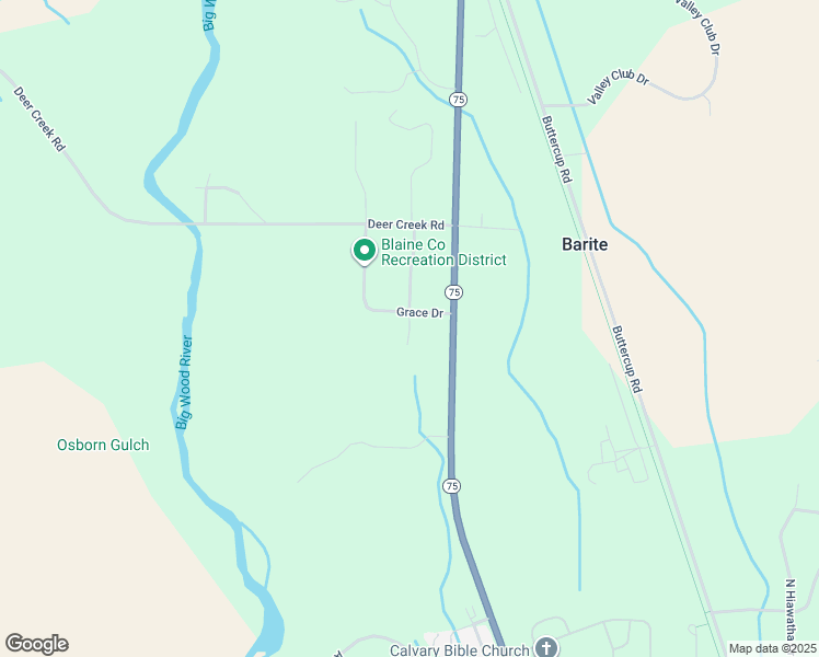 map of restaurants, bars, coffee shops, grocery stores, and more near 210 Aspen Dr in Hailey