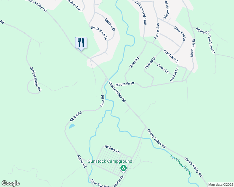 map of restaurants, bars, coffee shops, grocery stores, and more near 663 Cherry Valley Road in Gilford