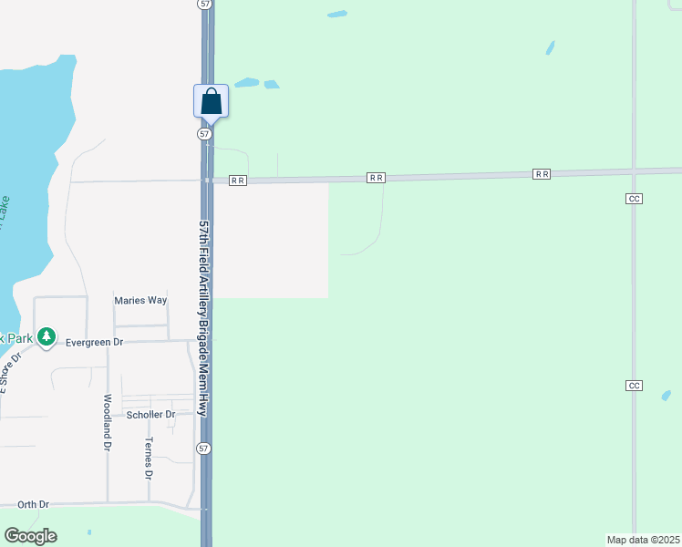 map of restaurants, bars, coffee shops, grocery stores, and more near N413 Stoney Birch Rd in Random Lake