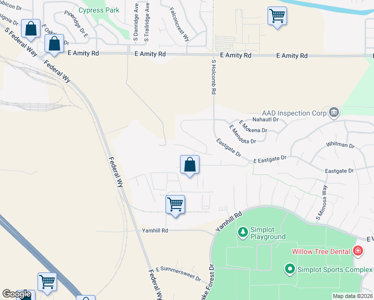 map of restaurants, bars, coffee shops, grocery stores, and more near in 