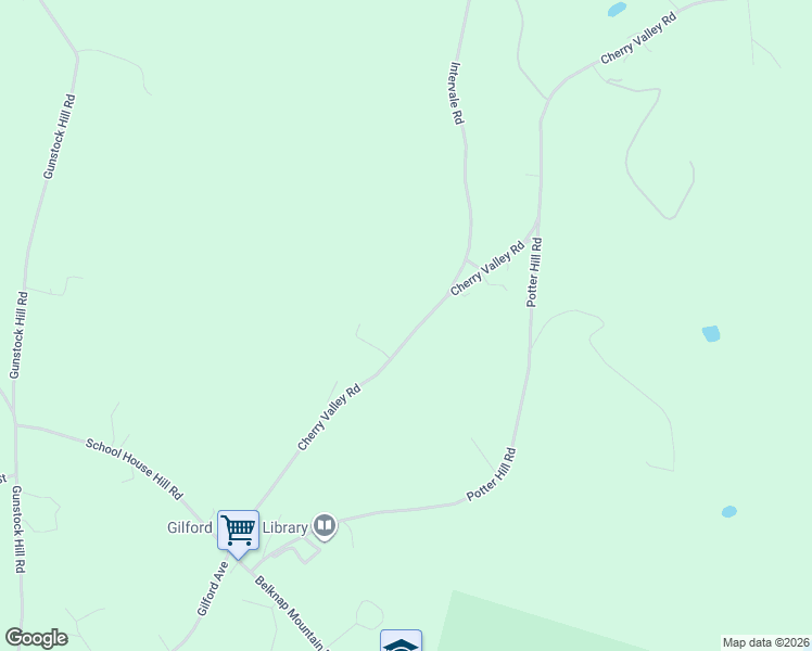 map of restaurants, bars, coffee shops, grocery stores, and more near 136 Cherry Valley Road in Gilford