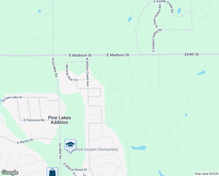 map of restaurants, bars, coffee shops, grocery stores, and more near 8301 East Madison Street in Sioux Falls