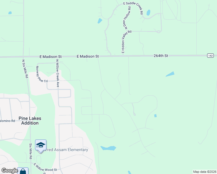 map of restaurants, bars, coffee shops, grocery stores, and more near 8505 East Madison Street in Sioux Falls
