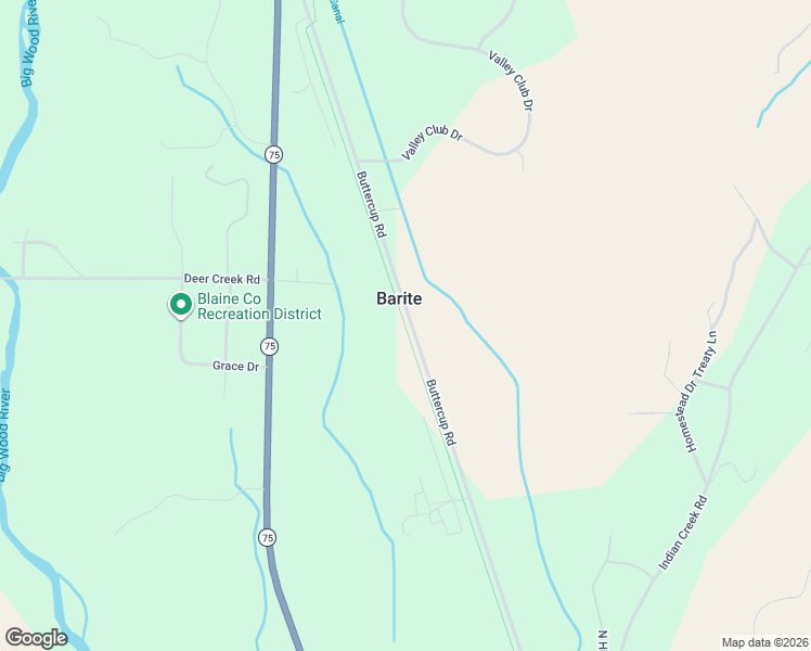 map of restaurants, bars, coffee shops, grocery stores, and more near Wood River Trails in Hailey