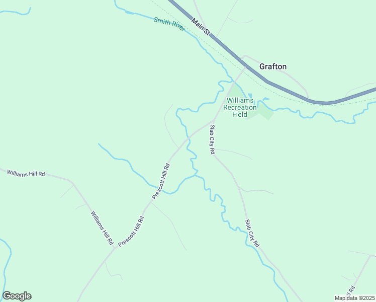 map of restaurants, bars, coffee shops, grocery stores, and more near 97 Prescott Hill Road in Grafton