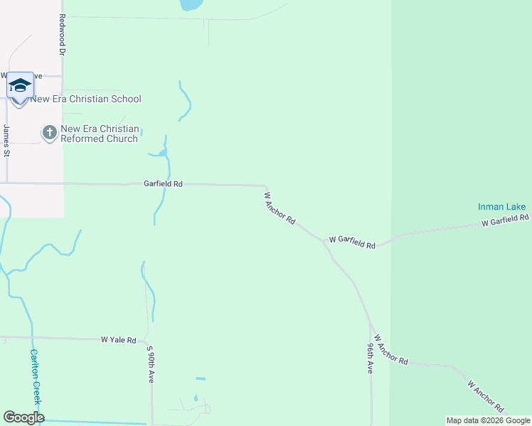 map of restaurants, bars, coffee shops, grocery stores, and more near West Anchor Road in New Era