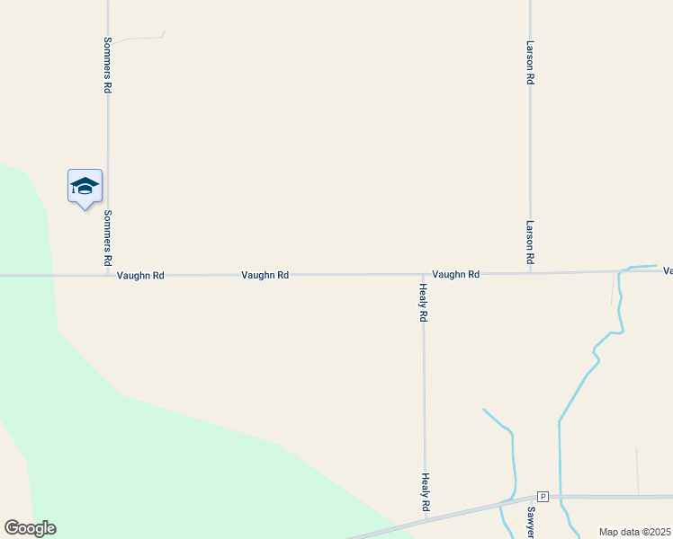 map of restaurants, bars, coffee shops, grocery stores, and more near W3874 Vaughn Road in Cambria