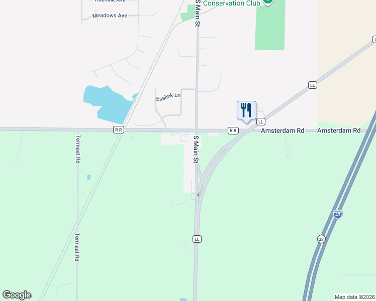 map of restaurants, bars, coffee shops, grocery stores, and more near 23 County Road RR in Cedar Grove