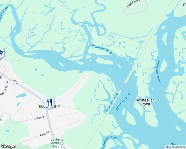 map of restaurants, bars, coffee shops, grocery stores, and more near 53 Seaveys Landing Rd in Scarborough