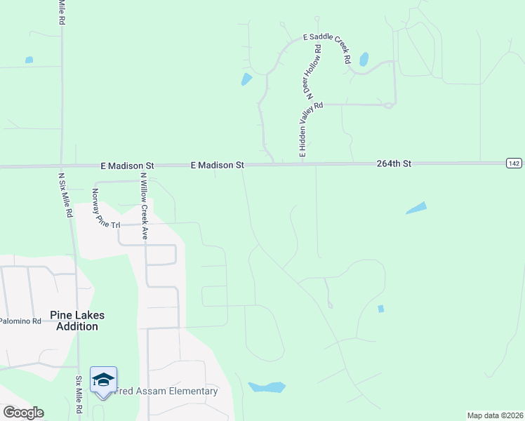 map of restaurants, bars, coffee shops, grocery stores, and more near 8505 East Madison Street in Sioux Falls