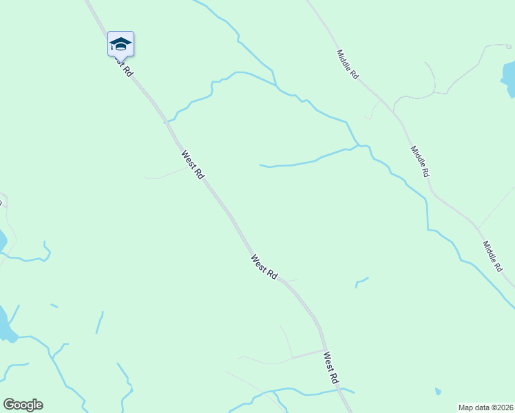 map of restaurants, bars, coffee shops, grocery stores, and more near 597 West Road in Waterboro