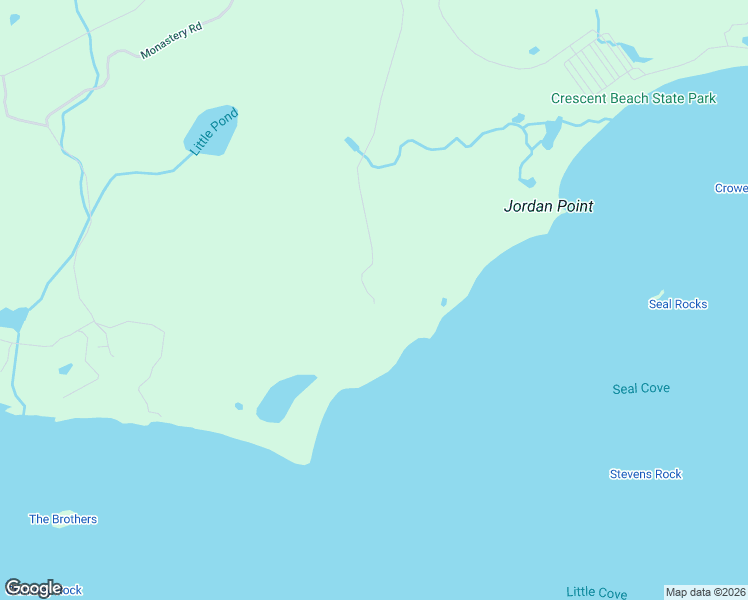 map of restaurants, bars, coffee shops, grocery stores, and more near 199 Breakwater Farm Rd in Cape Elizabeth