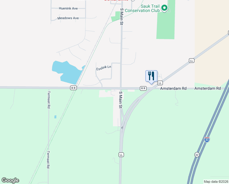 map of restaurants, bars, coffee shops, grocery stores, and more near 23 County Road RR in Cedar Grove