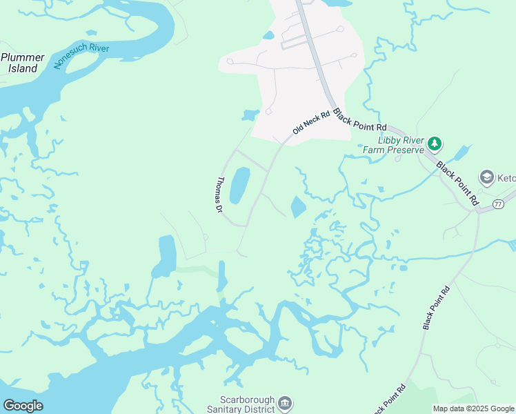 map of restaurants, bars, coffee shops, grocery stores, and more near 34 Old Neck Road in Scarborough