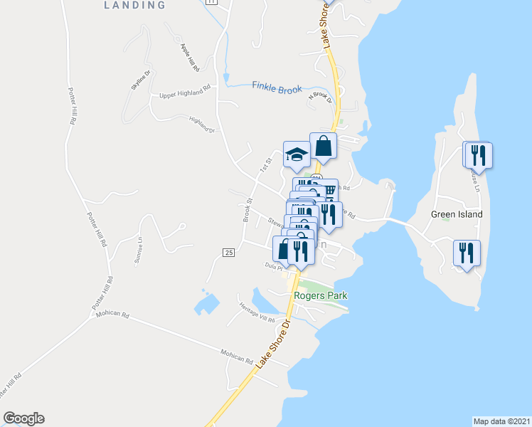 map of restaurants, bars, coffee shops, grocery stores, and more near 32 Stewart Avenue in Bolton