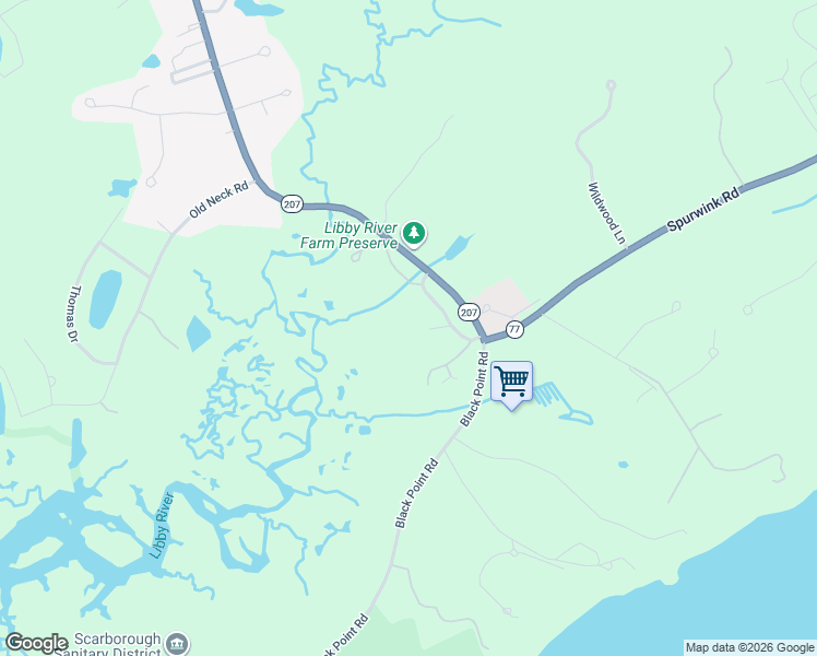 map of restaurants, bars, coffee shops, grocery stores, and more near 5 Plover Lane in Scarborough