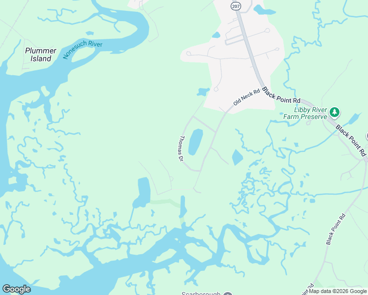 map of restaurants, bars, coffee shops, grocery stores, and more near 10 Thomas Drive in Scarborough